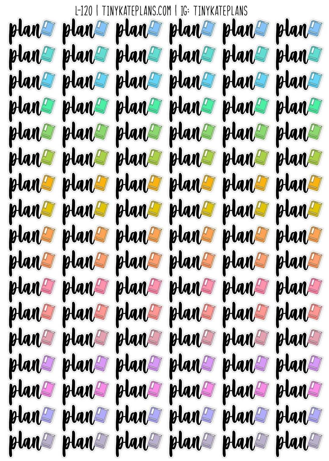 Thisplan Sticker 102 Plan Planner Stickers, Tiny Planner Stickers, Book Planner Stickers ...