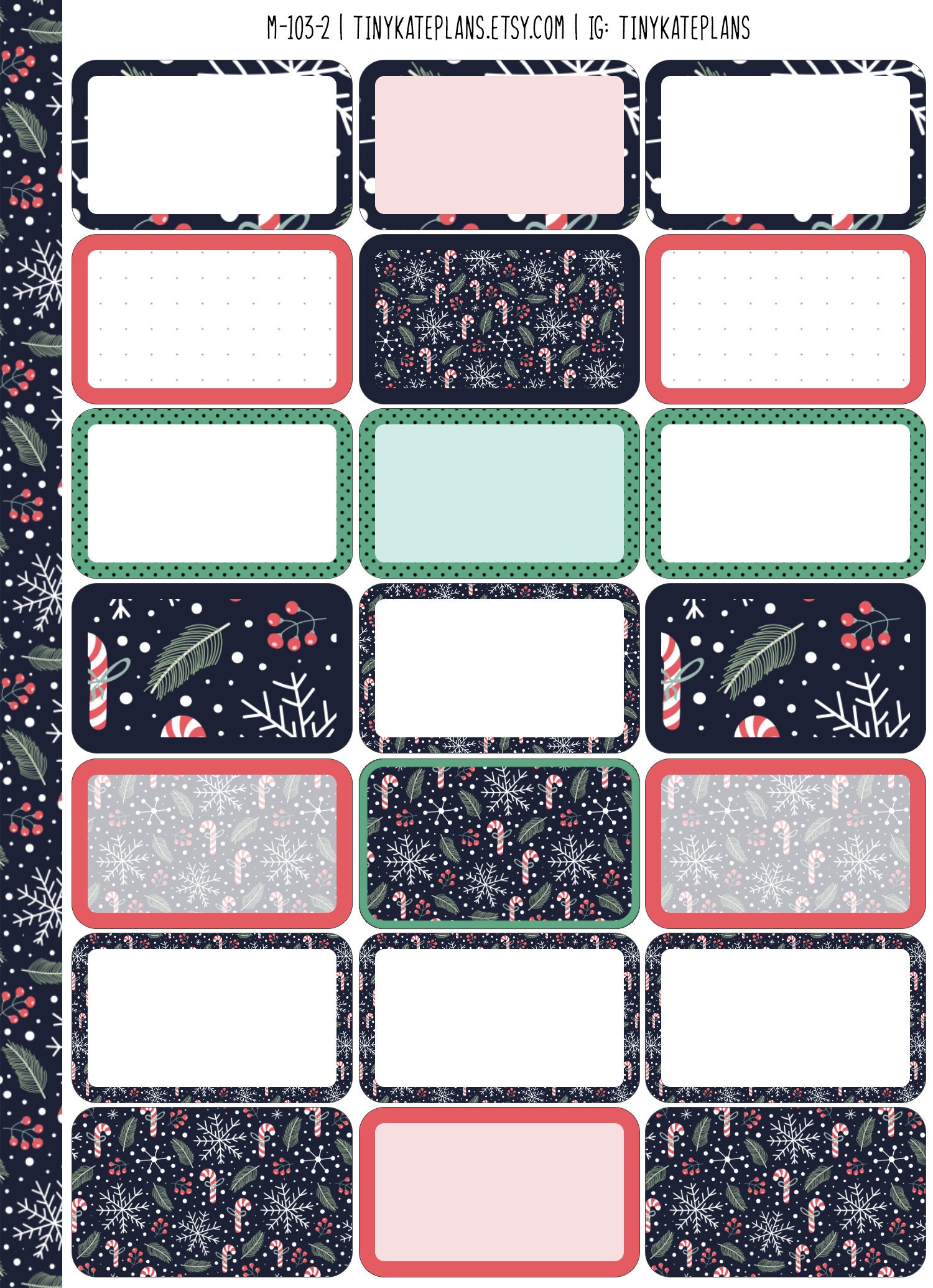 December Monthly Planner Sticker Kit for Erin Condren Life - Etsy