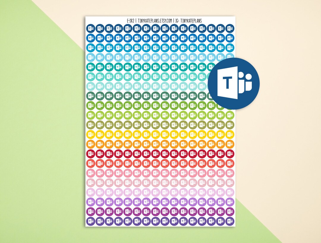 Tiny Teams Dot Planner Stickers, Colorful Mini Dot Planner Stickers ...