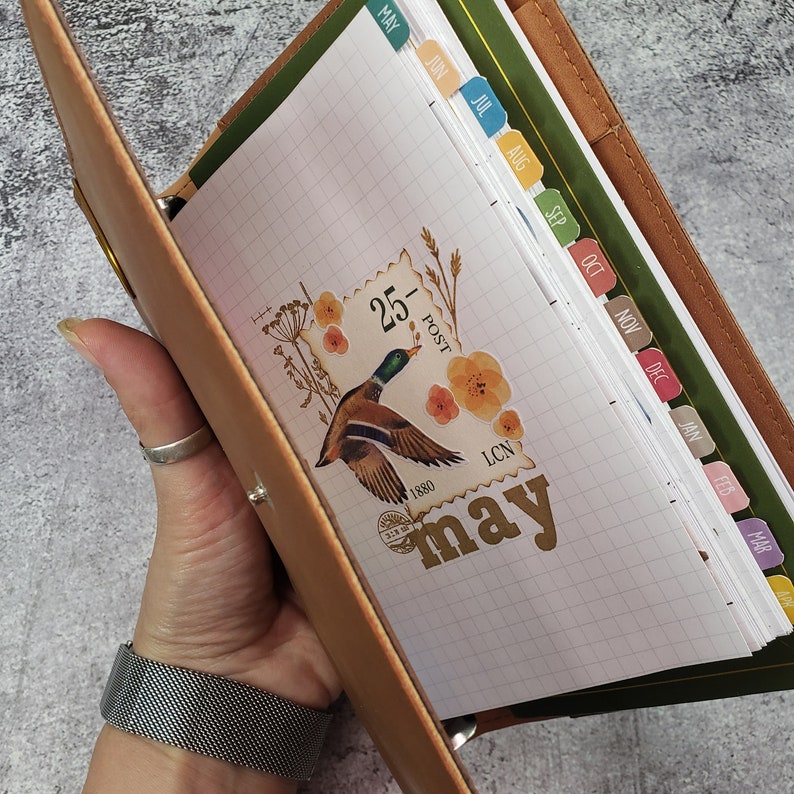 0.45 Inch Page Tabs, Planner Monthly Tabs, Sticker Page Tabs, Planner Page Tabs image 4