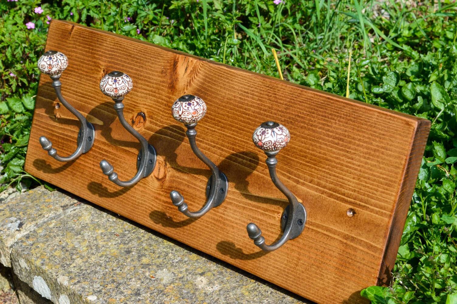 Luxury Rustic Coat Rack / Coat Hanger / Coat Hooks Handmade Etsy UK