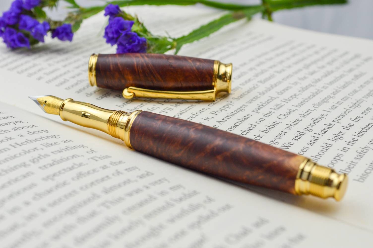 Handcrafted Fountain Pen Personalized Pen Hand Turned Pen Etsy UK