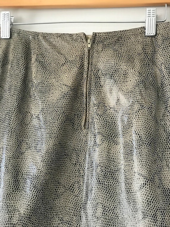 Snakeskin Pencil Skirt - image 3