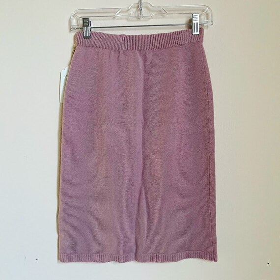 Mauve Vintage Sweater Skirt - image 3