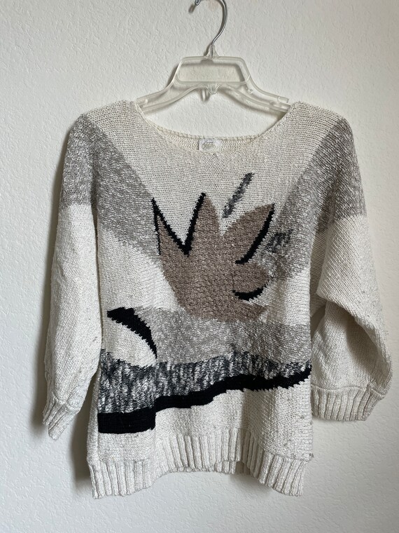 80s abstract sweater