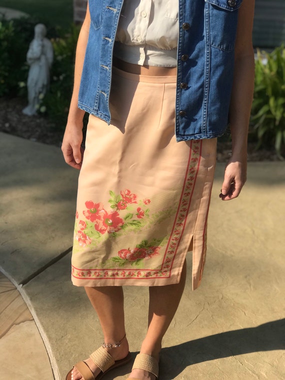 Showa Retro Japanese handkerchief skirt