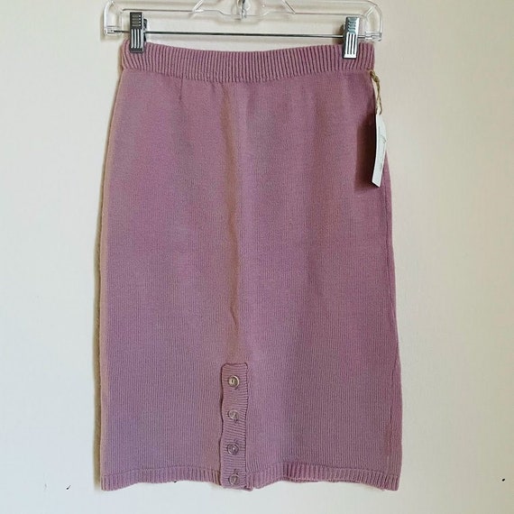 Mauve Vintage Sweater Skirt - image 1