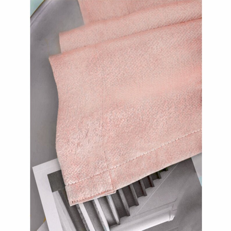 Blush Room Darkening Curtains Pearlescent Rose Gold Drapes Chic Metallic Finish Feminine Living Room Or Bedroom Set Of 2 Panels