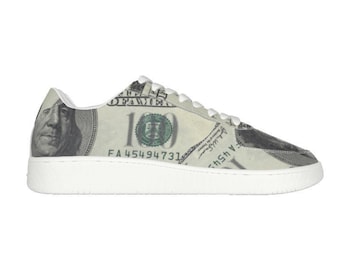 Money Print Sneakers: FIAT Cash Low Top Shoes