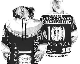 Supreme 100 dollar bill hoodie best sale