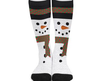 Snowman Christmas Socks: Festive Holiday Novelty Socks