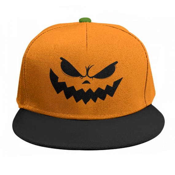 Scary jack-o-lantern面ハロウィンスナップバック帽子キャップ カラー: グレー : EnergyPower ハロウィン・パーティー用マスク カボチャゾンビ ジャック・オー・ランタン  髪の毛と帽子がついた超リアルマスク 怖いです！ パンプキン 悪魔 宇宙人 サタン デーモン ウィッグ お面 仮面 かぶりもの cosplay 変身  変装