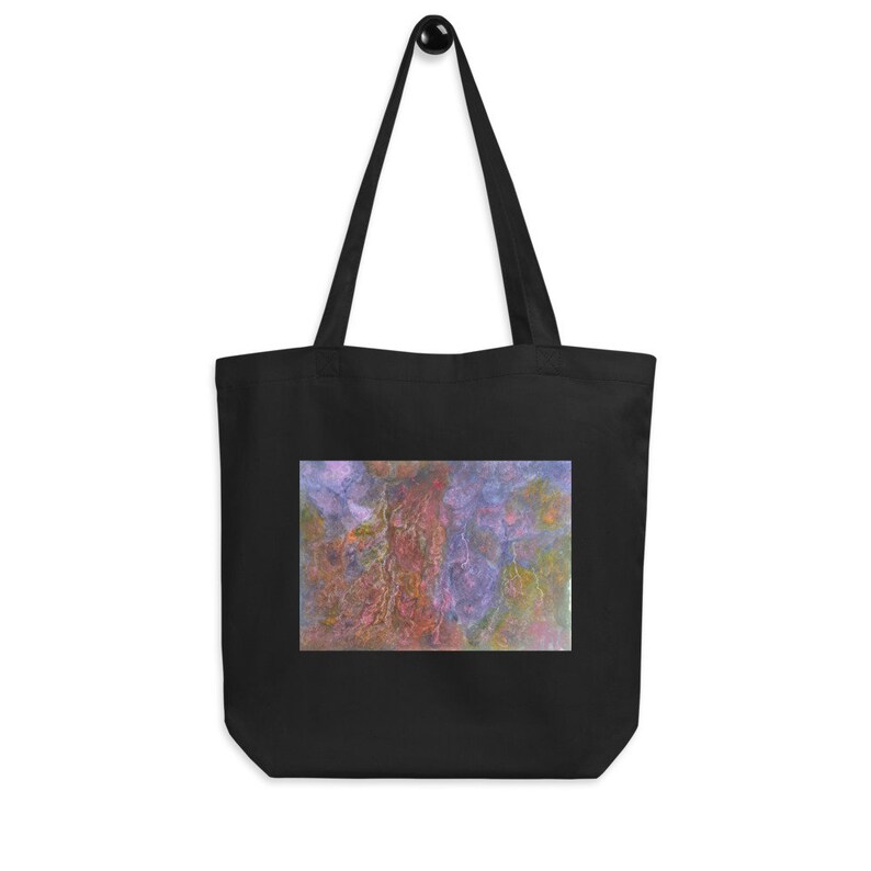 Organic Cotton Bag With Artwork Print Transformation by MAriska MA Veepilaikaliyamma