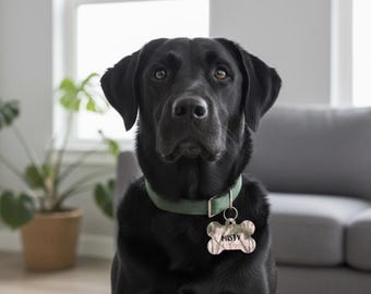 Pink Camo Pet ID Tag Personalized Hunting Dog Tag