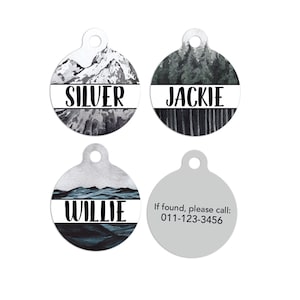 Nature Pet ID Tags Cat Tag Personalized Pet Tags Dog ID Tag Dog Lost Tags Lost Dog Tag Pet Gift Customized Lost Pet Tag