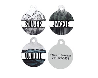 Nature Pet ID Tags Cat Tag Personalized Pet Tags Dog ID Tag Dog Lost Tags Lost Dog Tag Pet Gift Customized Lost Pet Tag
