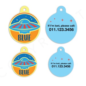 Aliens Pet ID Tags Cat Tag Personalized Pet Tags Dog ID Tag Dog Lost Tags Lost Dog Tag Pet Gift Customized Lost Pet Tag