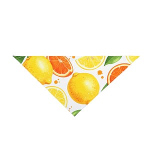 Fruits Pet Bandana - Cute Dog Bandana, Fruit Print Puppy Neckwear, Summer Pet Accessory, Pet Fashion Gift, Tropical Dog Scarf