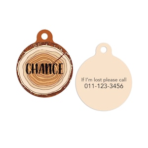 Tree Ring Pet ID Tags Cat Tag Personalized Pet Tags Dog ID Tag Dog Lost Tags Lost Dog Tag Pet Gift Customized Lost Pet Tag