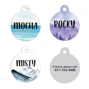 Nature Pet ID Tags Cat Tag Personalized Pet Tags Dog ID Tag Dog Lost Tags Lost Dog Tag Pet Gift Customized Lost Pet Tag