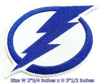 TB Lightning 3inches and Stanley Cup 334x312inches Logos Patches for iron on and sewing on clothing decoration.
