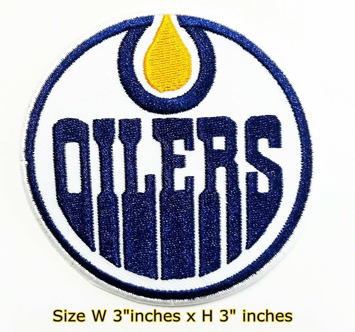 2 pieces Edmonton Oilers Hockey Sport Patch Logo Embroidery Etsy