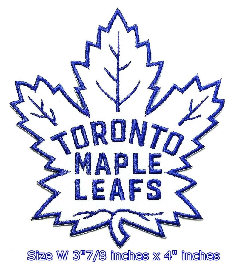 2 pieces White TORONTO Maple leafs Sport Patch Logo Embroidery Iron,Sewing on Embroidery Art