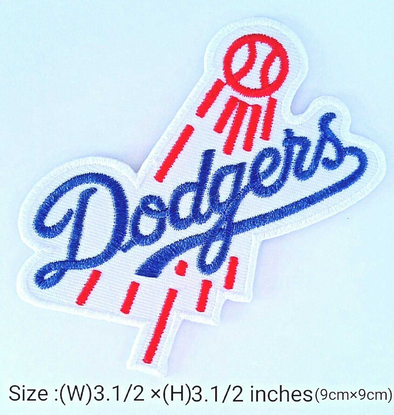 2 pieces Los Angeles Dodgers Baseball Sport Embroidered Patch Etsy