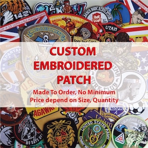 Custom embroidered patches, custom logo patch, custom velcro hook & loop patches, sew on patches, name patch