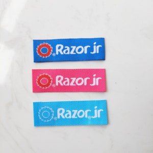 600 Custom custom t-shirt labels and tags, clothing label, Woven label for Text Only Clothing Labels， custom woven label