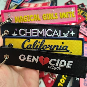 50 Custom Keychains Bulk Order | Personalized Double-Sided Jet Tag, Custom remove before flight key chain, flight key tag