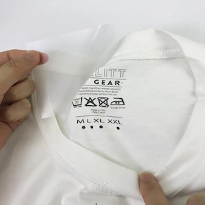 Etiquetas de transferência de calor, etiquetas sem etiqueta, etiquetas com ferro de passar, etiqueta de transferência de calor personalizada, impressão de transferência de calor para etiqueta de pescoço