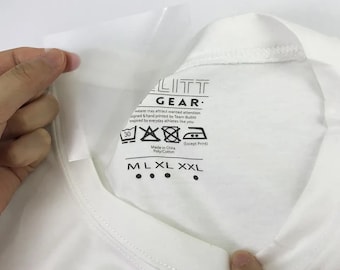 Custom Heat Transfer Neck Label: Tagless Iron-On Appliqué