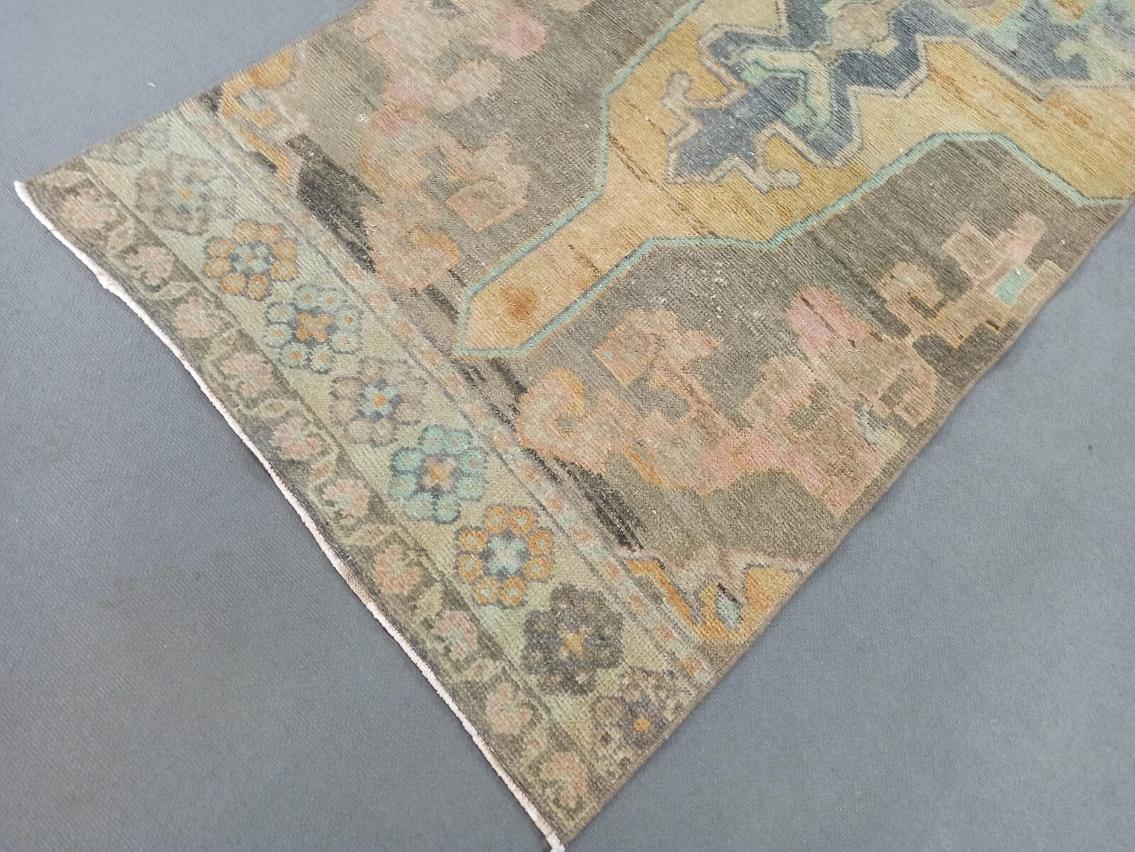 Orange and Brown Runner Rug Faded Runner Rug Stairs Runner Etsy