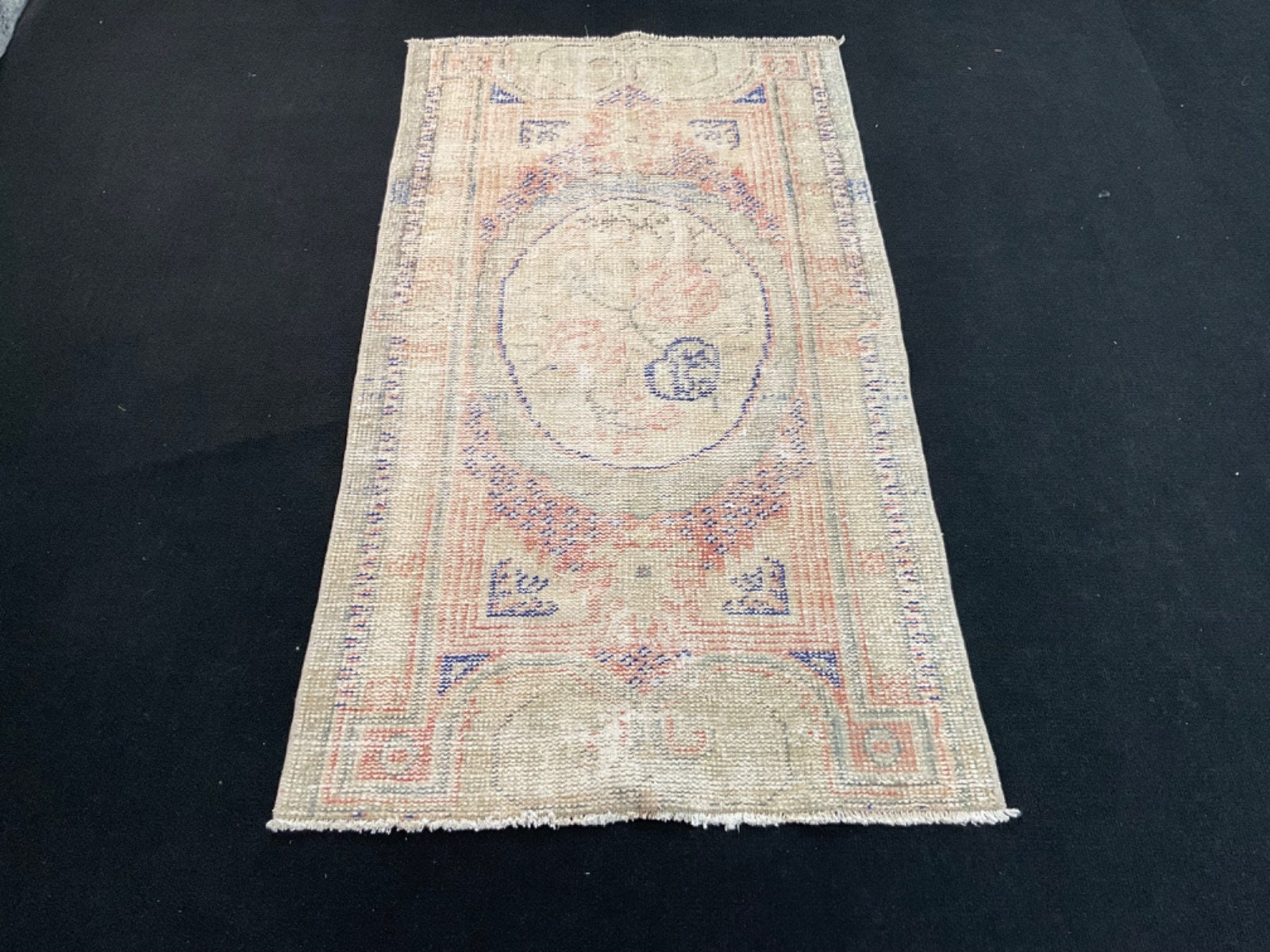 Handmade Turkish Door Mat: Vintage Oriental Rug (2x4 Ft) - Etsy