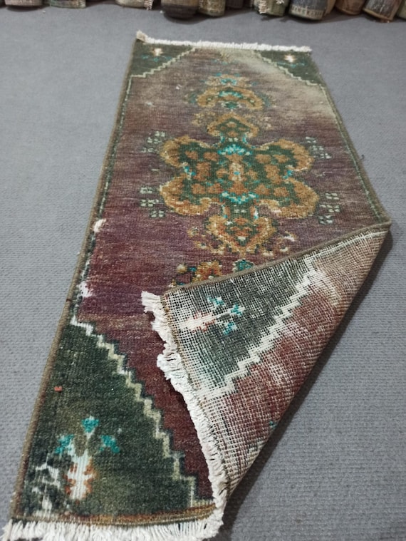 No.45 ヴィンテージラグ M トルコ マット turkish rug No.45