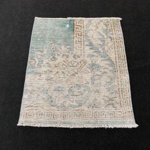 2x2 Square Rug, Handmade Rug, Kitchen Rug, Bedroom Rug, Oriental Rug, Small Area Rug, Turkish Door Mat, Bath Mat, 2x2 Carpet, Wool Rug, 2x2
