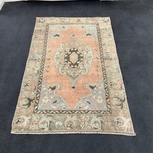 4x6 Red Area Rug, Handmade Rug, Oriental Rug, Kitchen Rug, Bedroom Rug, Turkish Area Rug, Wool Rug, Anatolian Rug, Traditional Rug, 4x6 Rug