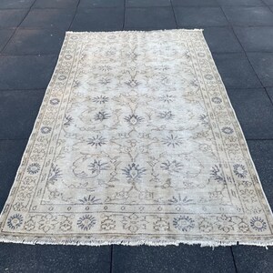 Turkey Vintage Rug, 4x7 Rug, Living Room Rug, Antique Rug, Turkish Rug, Vintage Rug,Anatolian Rug, Natural Rug, Faded Rug,4x7 Boho Rug