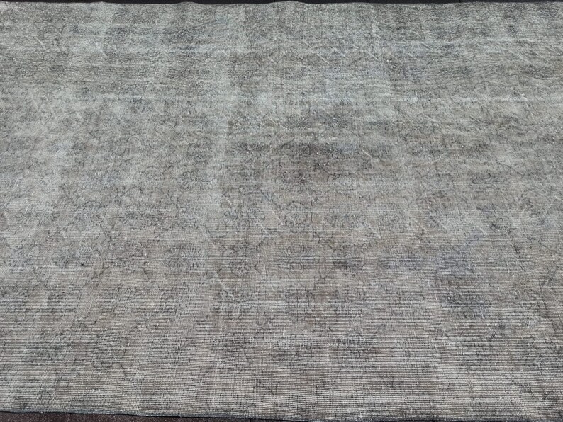 Overdye Dark Turkish Area Rug Black Simple Deco Bedroom Rug Etsy