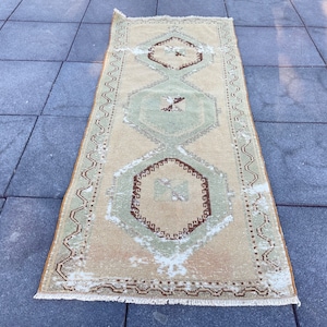 3x6 Runner, Turkish Runner Rug, 3x6 Runner Rug, Oushak Runner,Vintage Runner,Oushak Runner Rug,Natural Runner Rug,3x6 Rug,Oushak Rug
