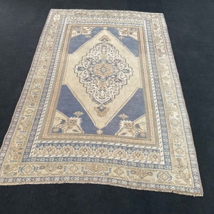 4x6 Pastel Color Area Rug, Handmade Rug, Kitchen Rug, Bedroom Rug, Anatolian Rug, Turkish Area Rug, Nomadic Rug, Scandinavian Decor, Tribal