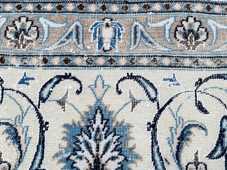 3x13 Blue Persian Rug 3x13 Persian Rug 3x13 Hamadan Rug Etsy