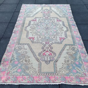 Anatolian Rug 4x7, Vintage Rug, Turkish Rug, Oushak Rug, Kids Rug, Area Rug, Bohemian Rug, Wool Rug, Handmade Rug, 4x7 Rug, Antique Rug