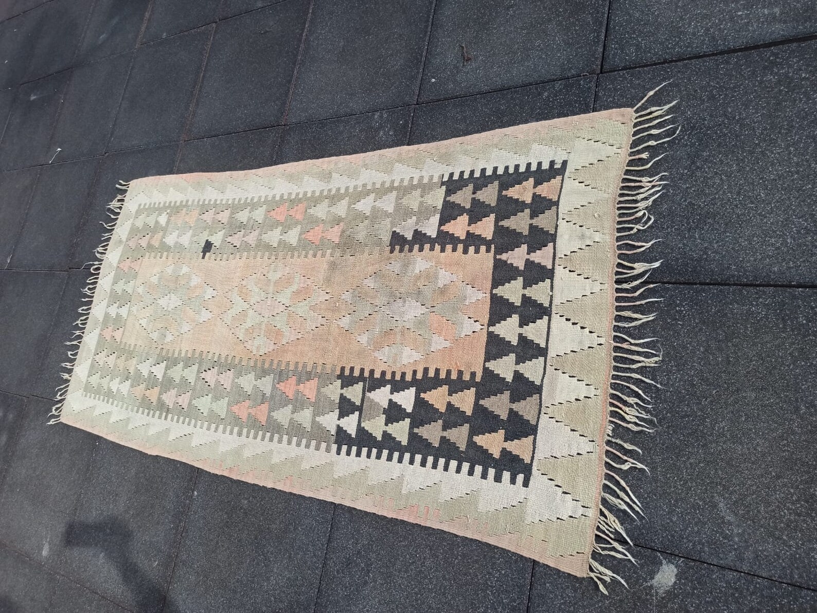 Turkish Kilim Antique Kilim Oushak Kilim Organic Kilim Etsy