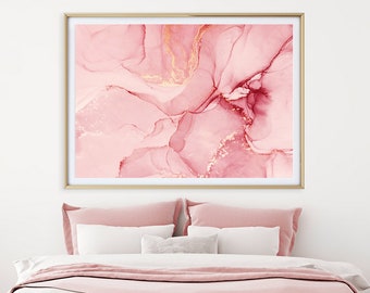 Abstract Print, Blush Pink Wall Art, Abstract Painting, Blush Pink Wall Decor, Poster, Modern, Contemporary Art, Gift for Her, Printable Art