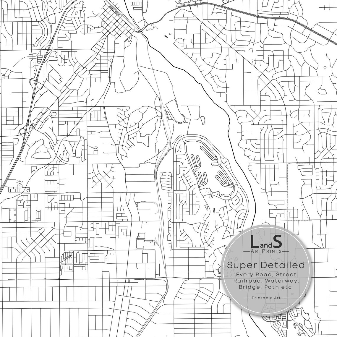 Victorville Map Print Victorville California USA Map Art Etsy