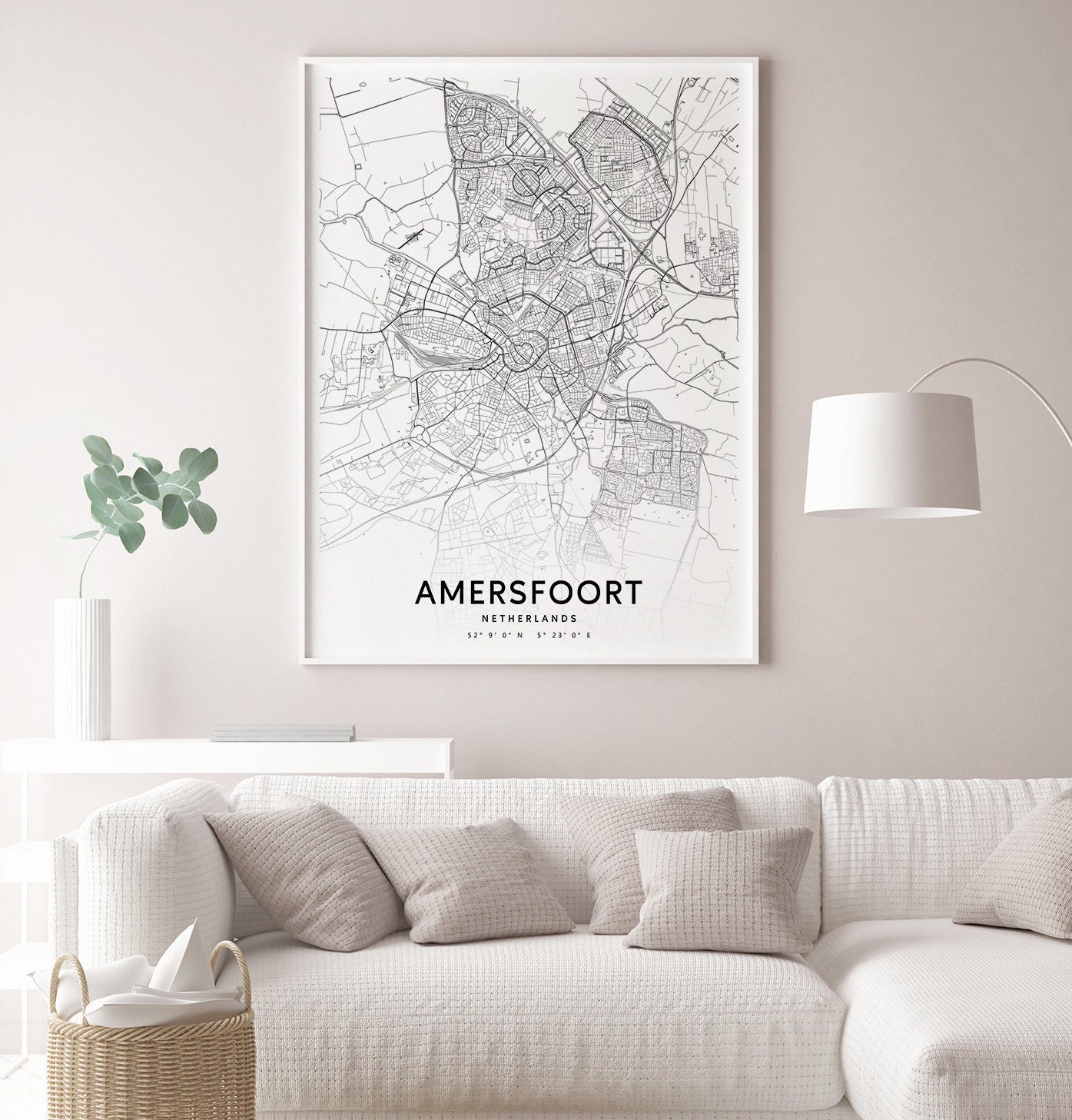Amersfoort Map Print Amersfoort Art Netherlands Holland Map Etsy