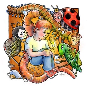 James and The Giant Peach art print