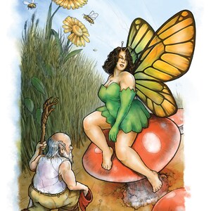 A fairy fantasy original art print